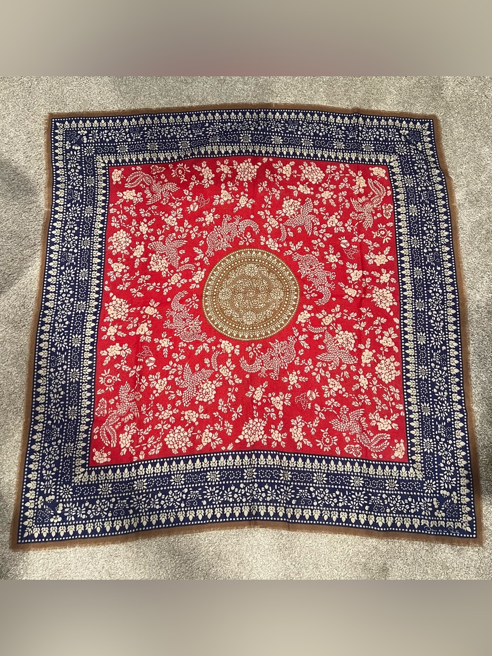 Vintage Accessory Street Oscar de La Renta Wool Scarf